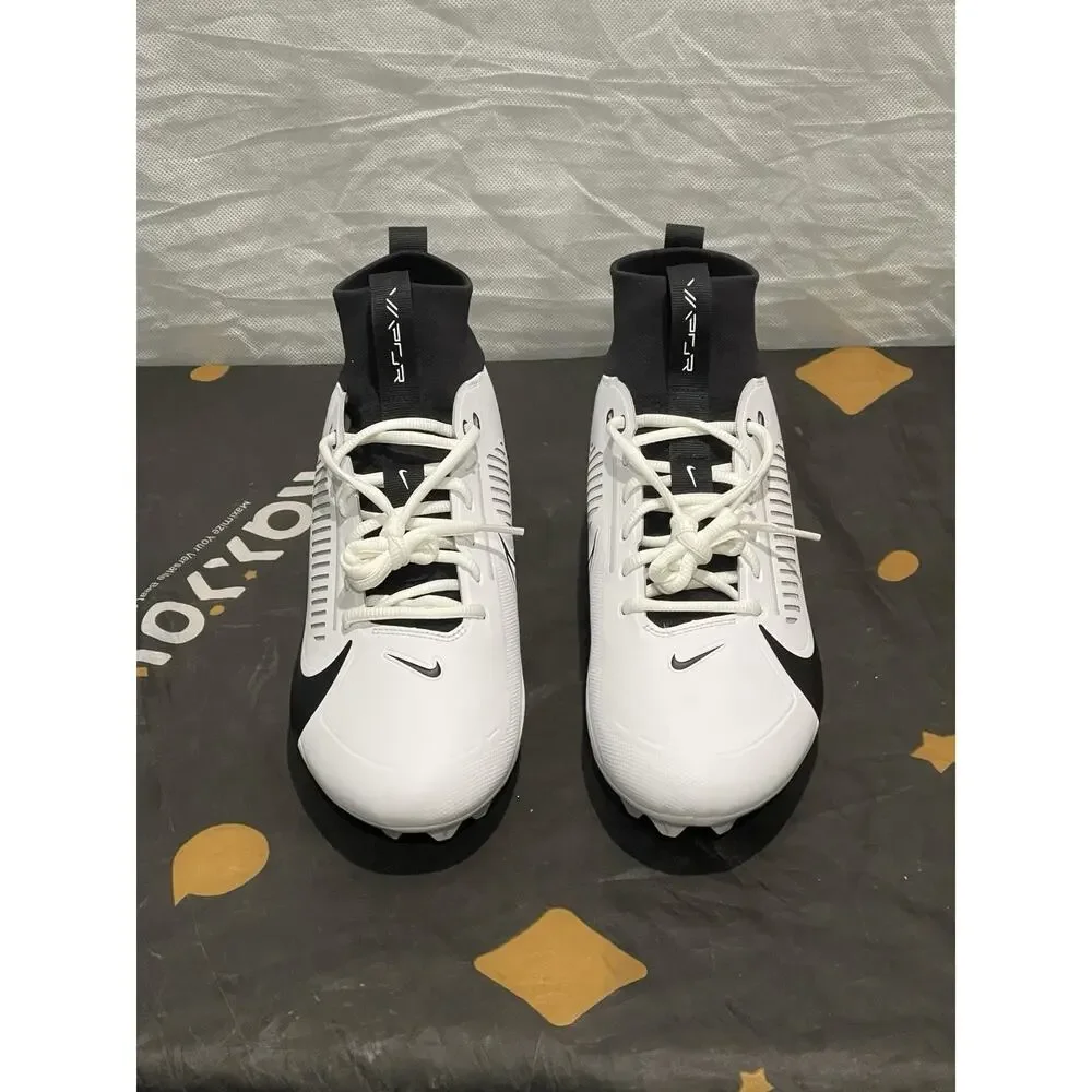 New Men’s 11.5 Nike Football Cleats White Black Vapor Edge Pro 360 2 FZ4267-100